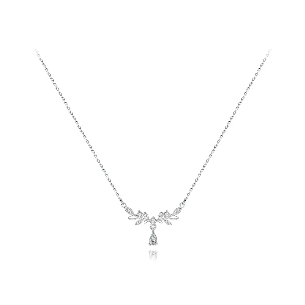 BLANK IN BLANK 999 Silver With Zircon Alloy Necklaces Women's Silver