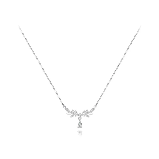 BLANK IN BLANK 999 Silver With Zircon Alloy Necklaces Women's Silver