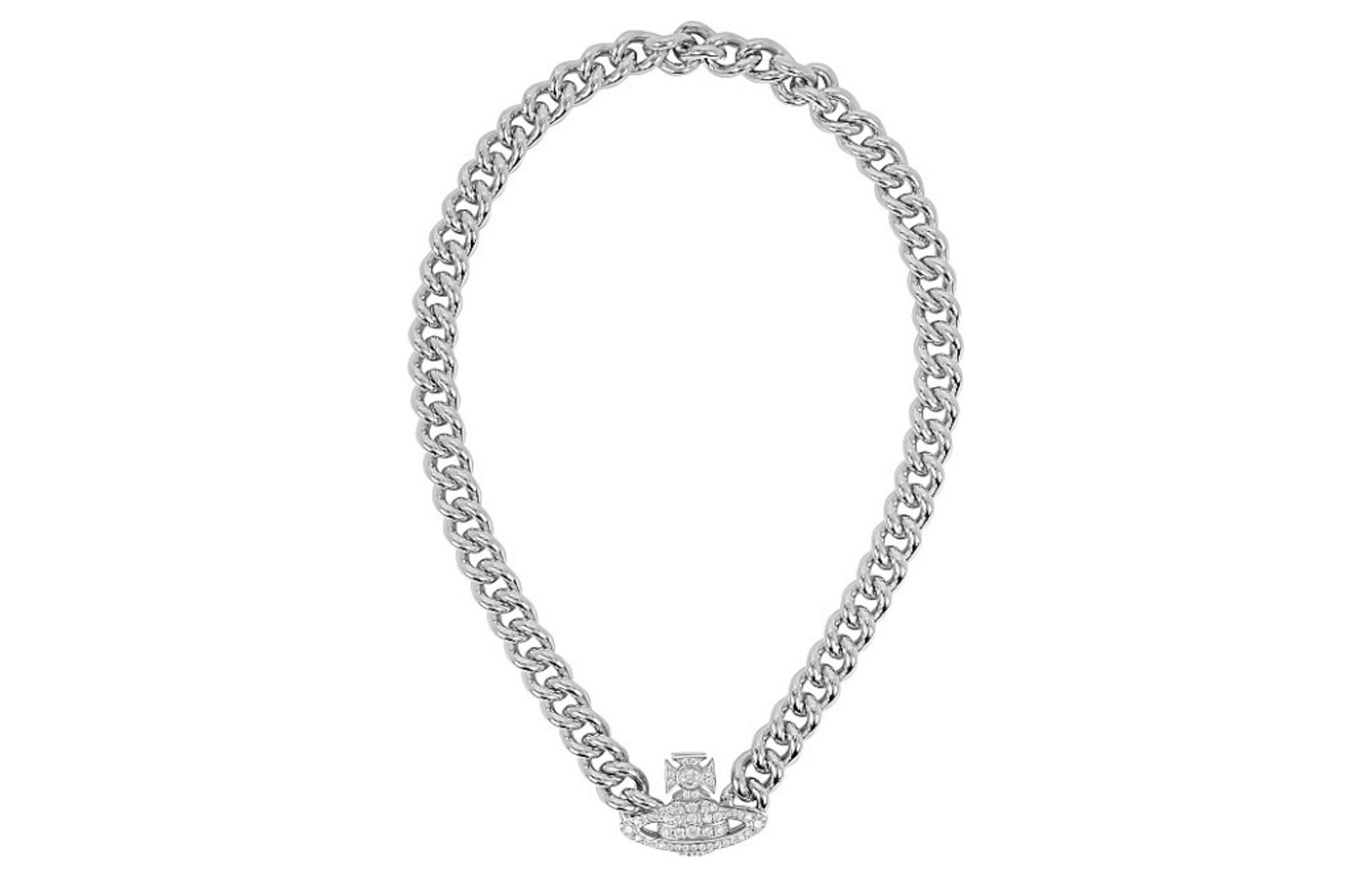 Женская цепочка Vivienne Westwood GRAZIELLA SMALL CHOKER (серебряная)