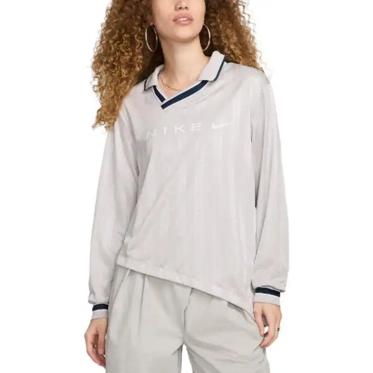 Nike Jacquard Long sleeve Polo Top