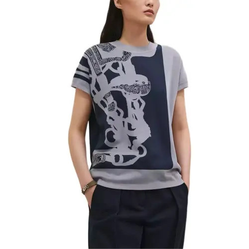 Hermès Pre Owned 2020s Brides De Gala Patterned Knit