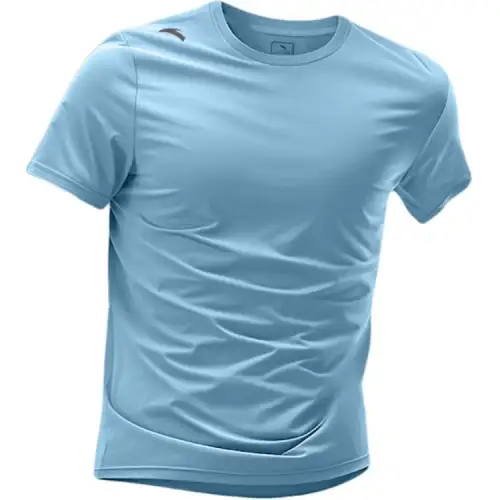 ANTA T Shirts Men's Sky Blue 7141 8 Crew Neck Thin