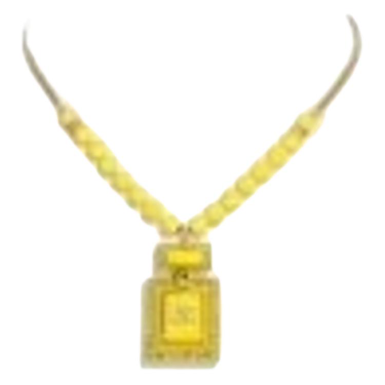 CHANEL 24A Metal, Glass Pearl, Crystal Necklaces Unisex Gold