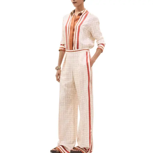 HERMES Casual Pants Women's Beige