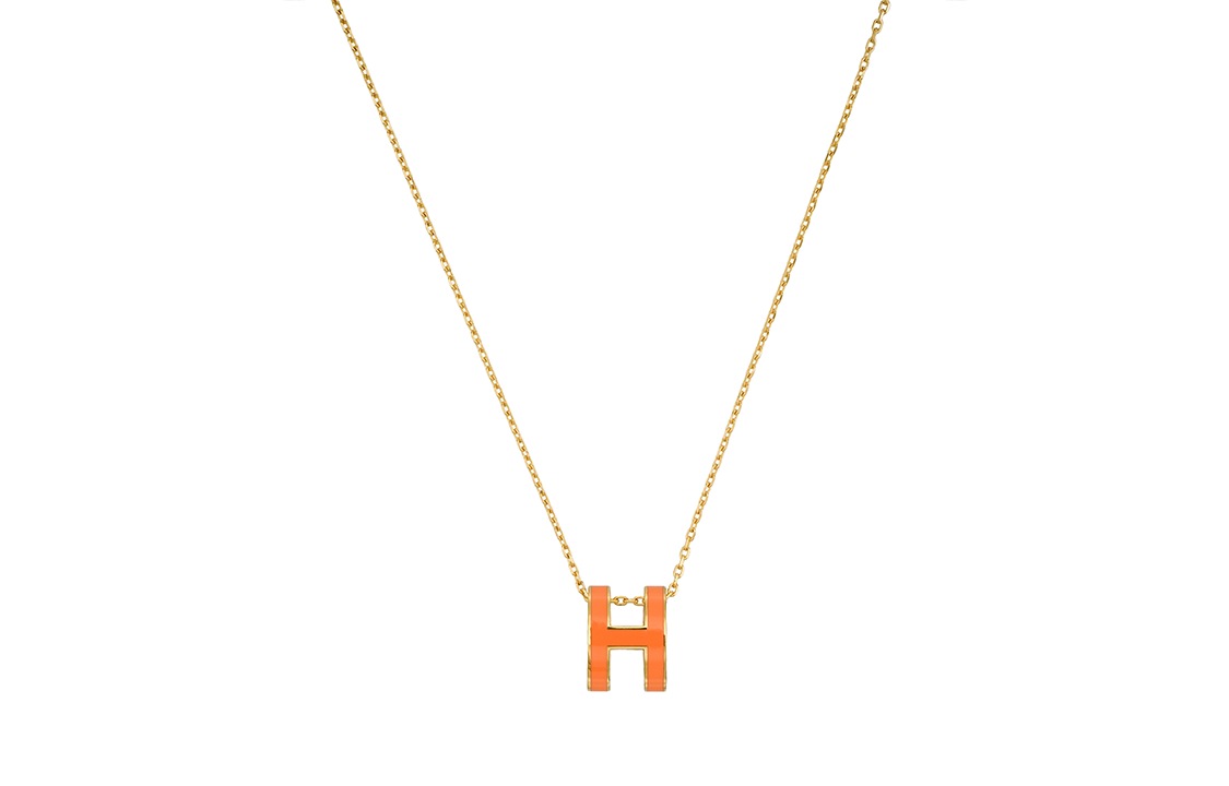 Женская подвеска Hermes POP H (оранжевая)