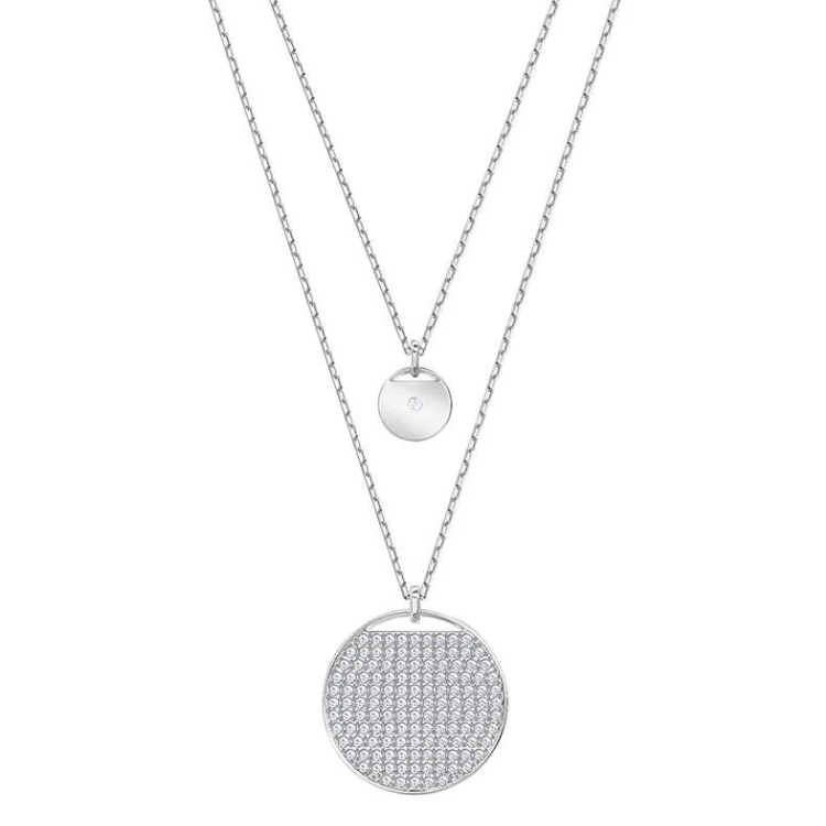 Женское колье Swarovski (белое)