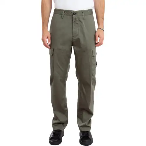 STONE ISLAND Cargo Pants Men's Olive