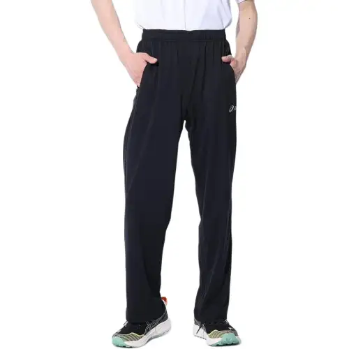 ASICS Casual Pants Men's Black Moderate Straight Fit Pants
