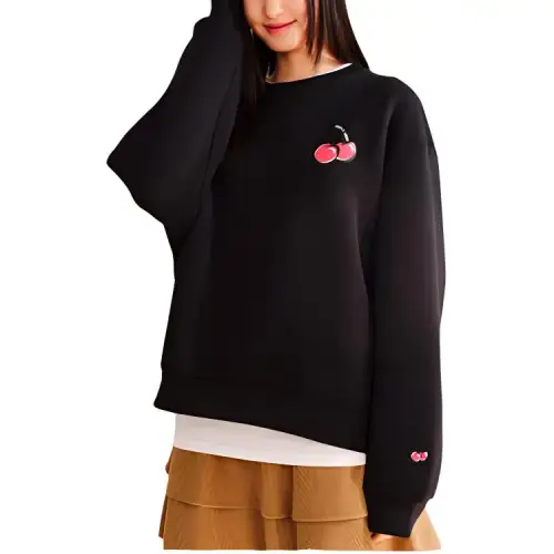 Anta x Kirsh Sports Lifestyle Collection Good Things Will Happen Sweatshirt Women's Basic Black