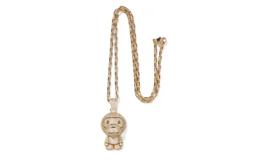 Bape Milo Crystal Stone Necklace FW22