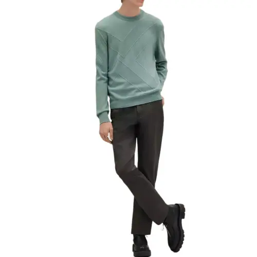 HERMES FW25 Cashmere Sweater Men's Celadon
