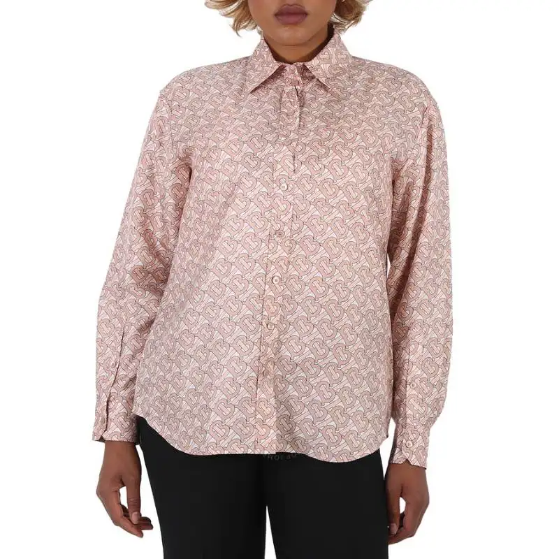 Burberry Shirts Women's Pink Lapel Moderate Other