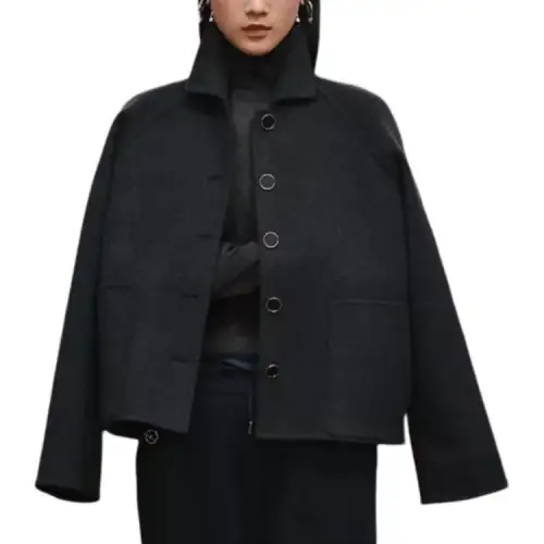 HERMES Jackets & Coats Women's Volcano Gray