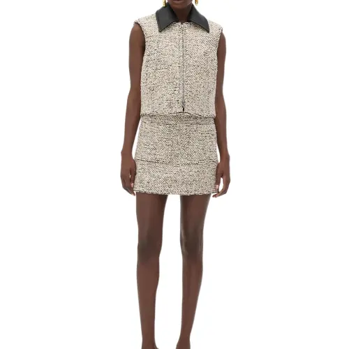 Bottega Veneta FW24 Vest Women's Black White