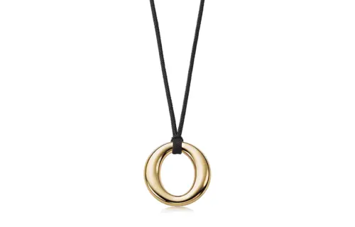 TIFFANY & CO. Elsa Peretti® 18K Gold Necklaces Unisex Black