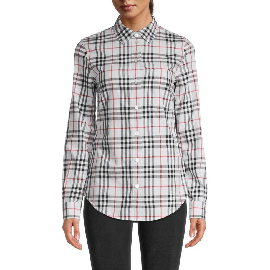 Женская рубашка Burberry (синяя)