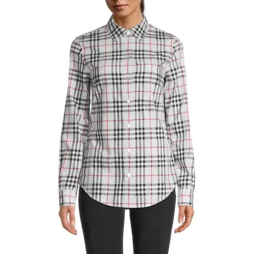 Burberry Shirts Women's Blue Lapel Moderate Other
