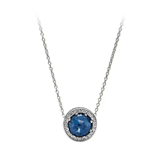 Pandora Ocean's Heart 925 Sterling Silver Necklaces Women's Multicolor
