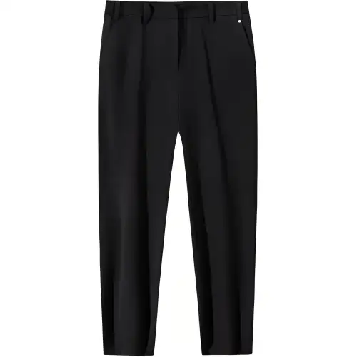 Anta Champion All Weather Collection Comfortable Casual Minimalist Style Fleece Lined Sports Pants Women's Basic Black