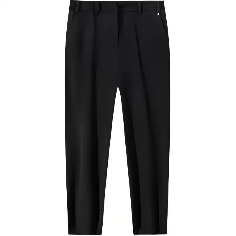 Anta Champion All Weather Collection Comfortable Casual Minimalist Style Fleece Lined Sports Pants Women's Basic Black