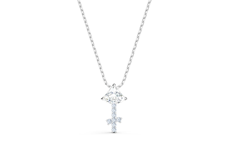 женская подвеска Swarovski (серебряная) — фото 1