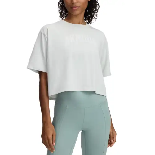 Under Armour Rival Drop Shoulder Sleeve T Shirt Women's Green
