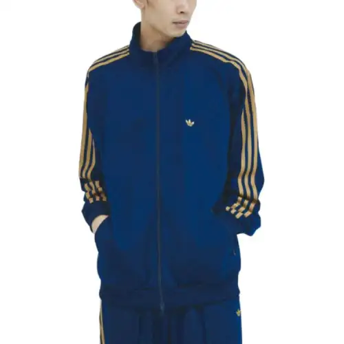 Adidas Originals BECKENBAUERTRACK SUIT AW24 Jackets & Coats Men's Blue Yellow