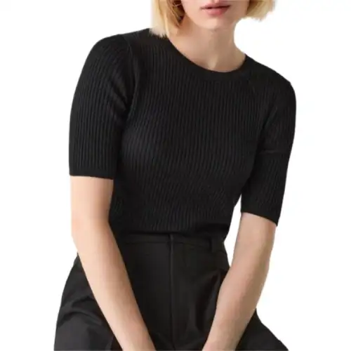 UNIQLO Sweaters Women's Black Crew Neck Moderate Other