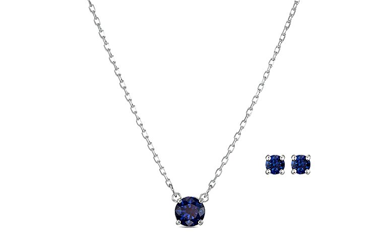 Женский комплект Swarovski Attract (синий)