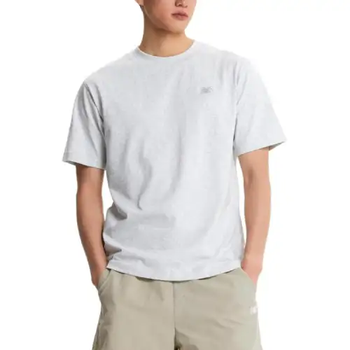 New Balance T Shirts Men's Gray Crew Neck