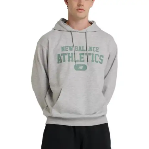 New Balance Heritage French TerryGraphic SS25 Sweatshirt Men's Sport Gray