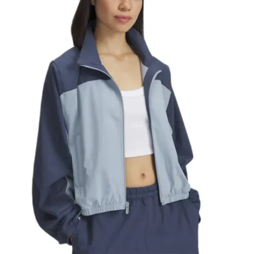 Under Armour RivalWOVEN Jacket Women's Gray Blue