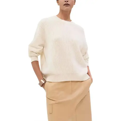 HERMES FW25 Cashmere Sweater Women's White