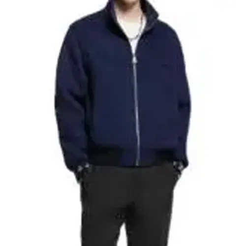 Lv Lv Blason Double Face Wool Silk Blend Reversible Blouson