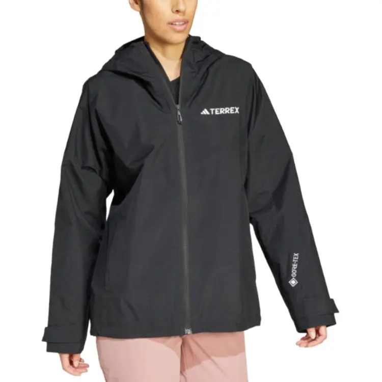 Adidas Waterproof, Windproof, And Breathable Windbreaker Jacket Women's Black