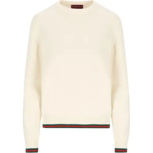 GUCCI Trim Detailed Crewneck Knit Sweater