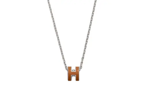 HERMES POP H Necklaces Women's Silver