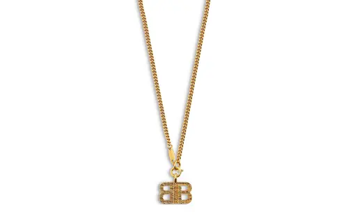 Balenciaga Brass Necklaces Women's Gold