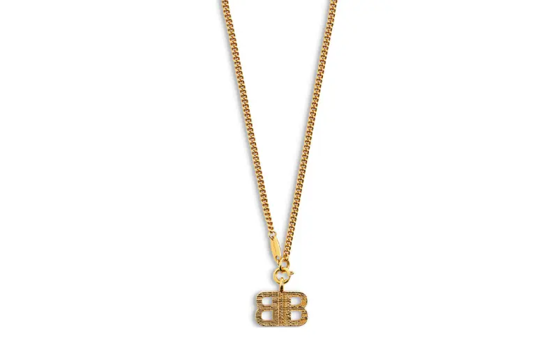 Balenciaga Brass Necklaces Women's Gold