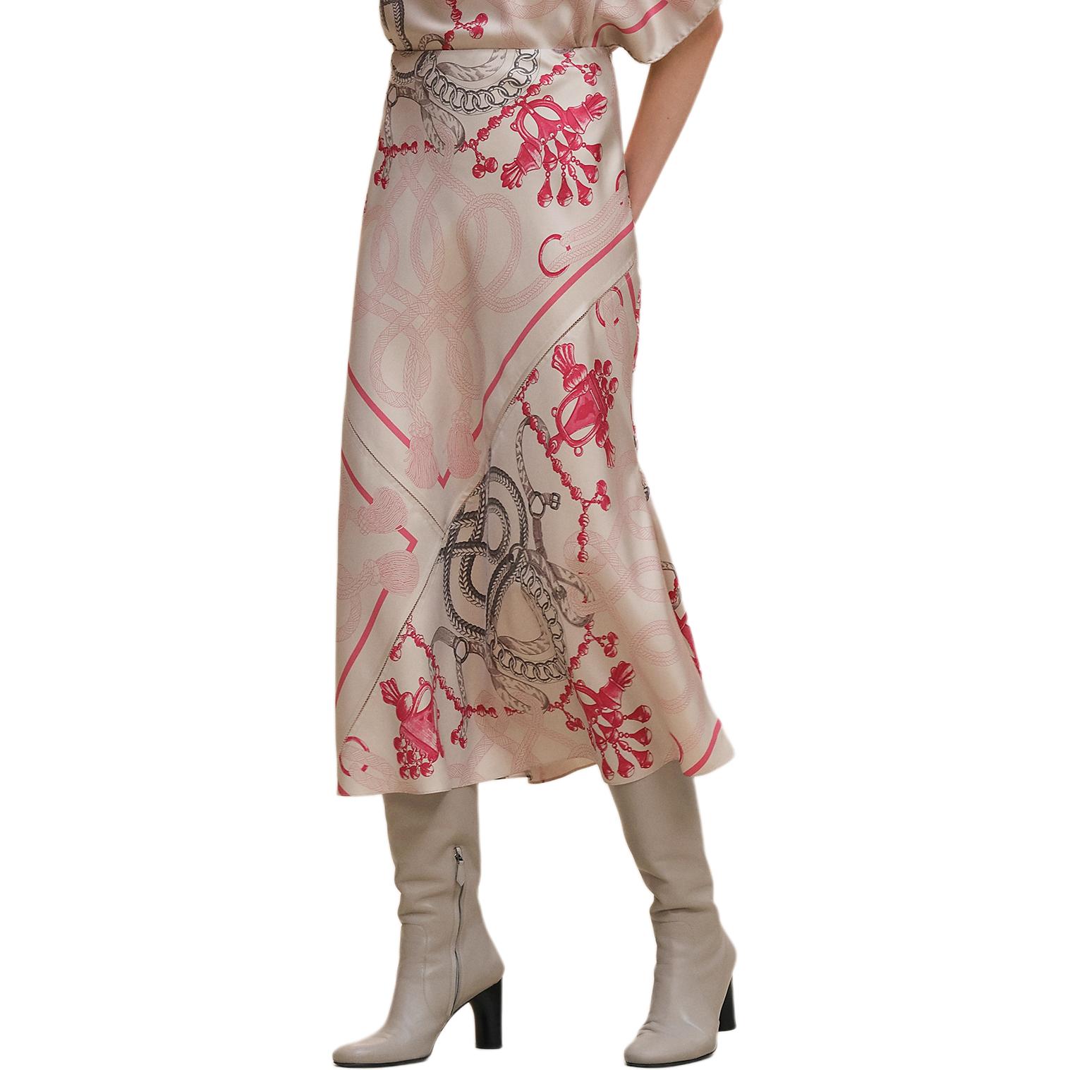 HERMES FW25 Casual Long Skirt Women's