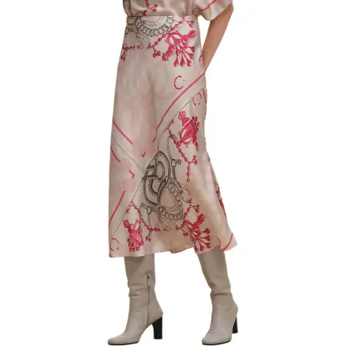 HERMES FW25 Casual Long Skirt Women's