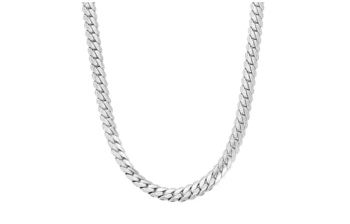 MUYKUY Titanium Steel Necklaces Unisex Silver