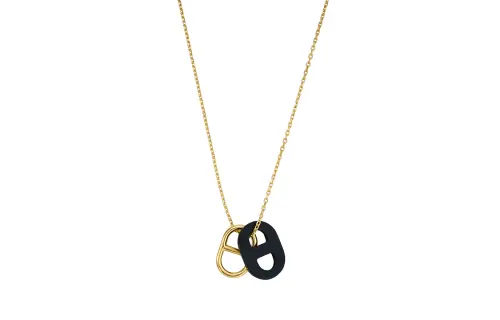 HERMES O'Maillon Calfskin Necklaces Men's
