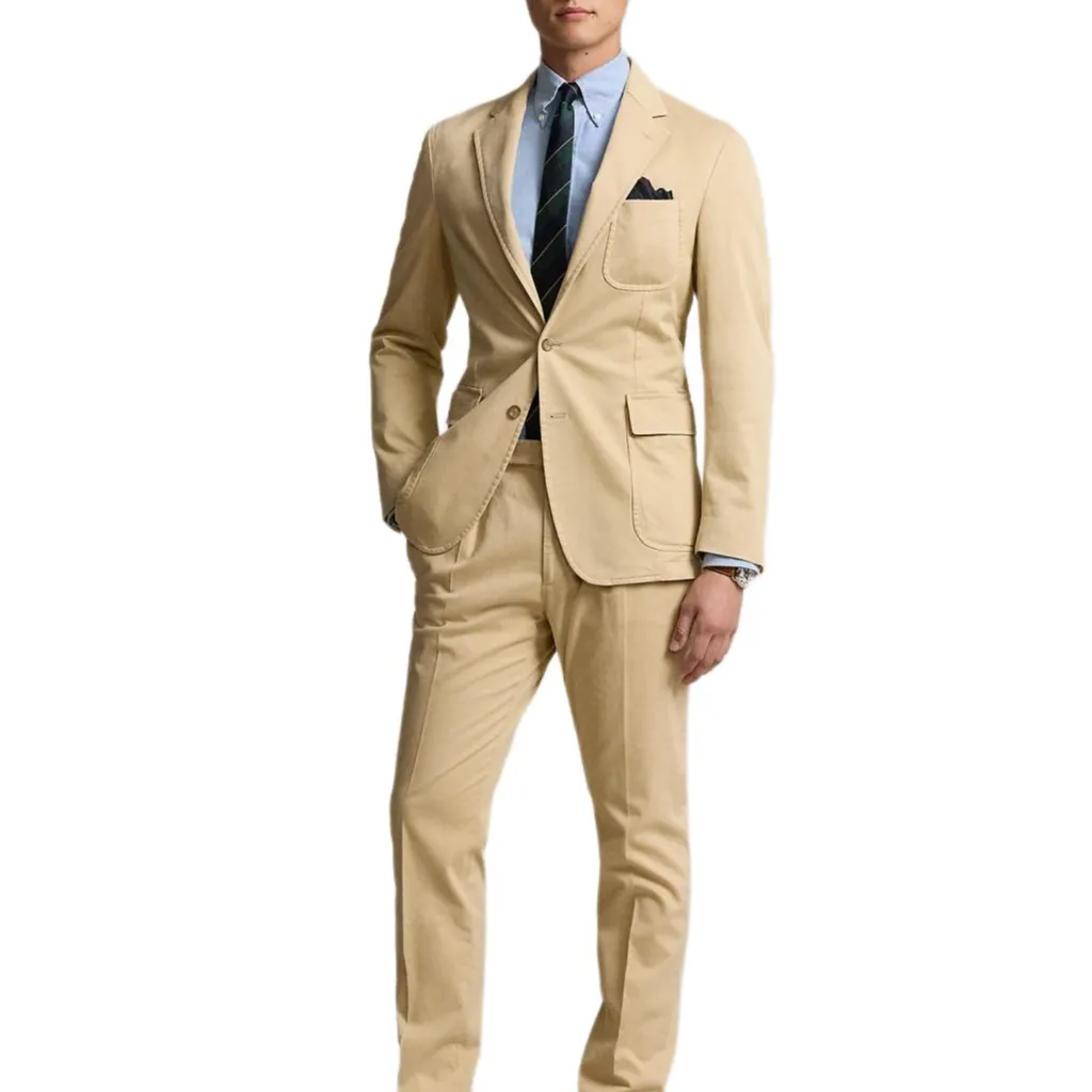Polo Ralph Lauren Business Suit Coat Men's Brown Yellow