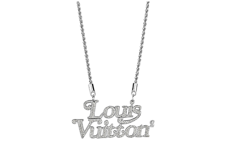 Louis Vuitton Crystal Logo (прозрачный серебристый)