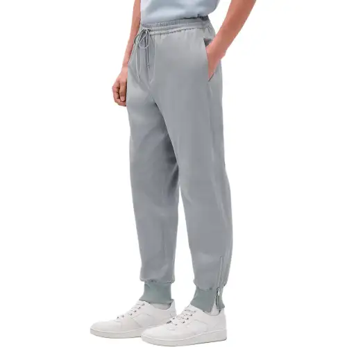 HERMES SS25 Knitted Sweatpants Men's Gray