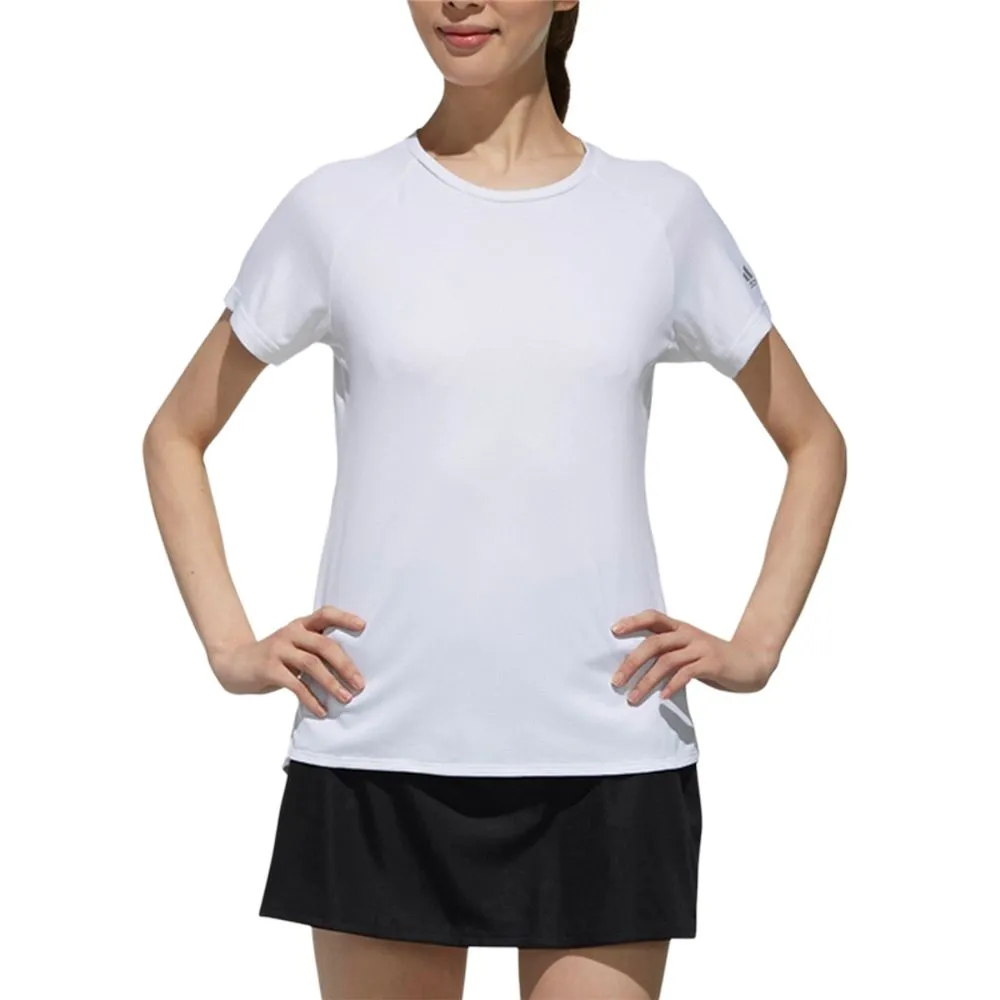Adidas T-Shirts Women's White Crew Neck Moderate Other