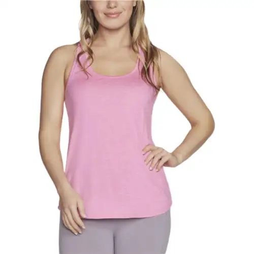 Skechers GO DRI SWIFT Tank Top Women's Pink/White