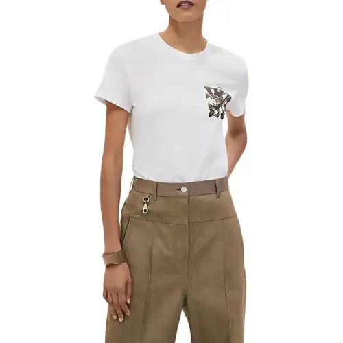 HERMES Regular T Shirt Women's White