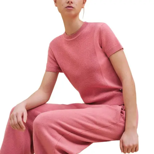 HERMES FW24 Knitwear Women's Garnet Powder